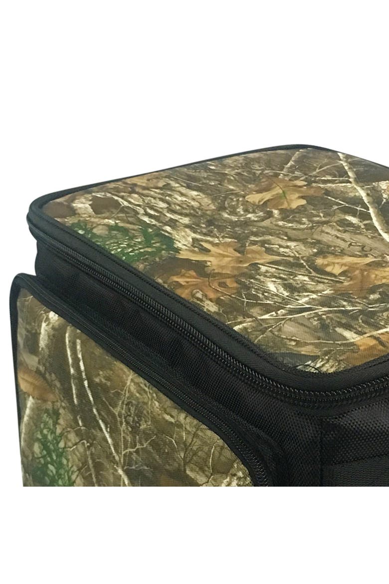 24 Can Insulated Cooer Bag with Hard Liner in Camo, Alternate, color, Green