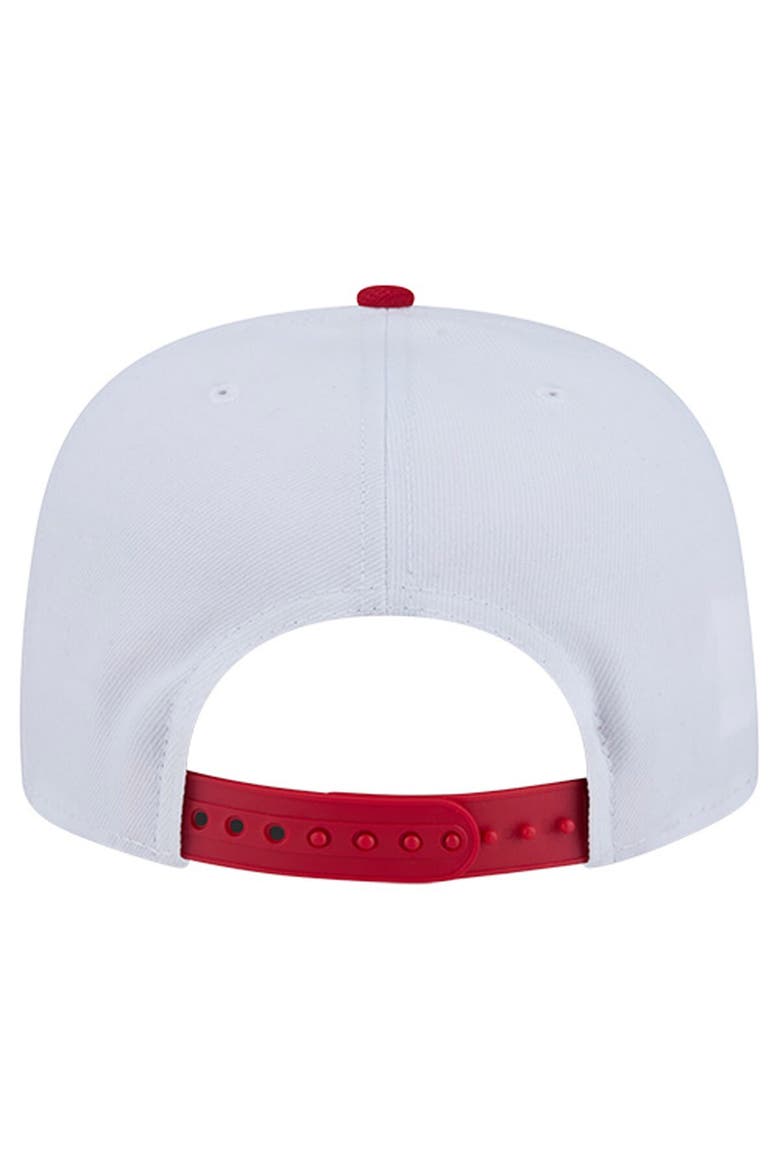Men's New Era White/Scarlet Ohio State Buckeyes Retro 2022 Rose Bowl Champions 9FIFTY A-Frame Snapback Hat, Alternate, color, White