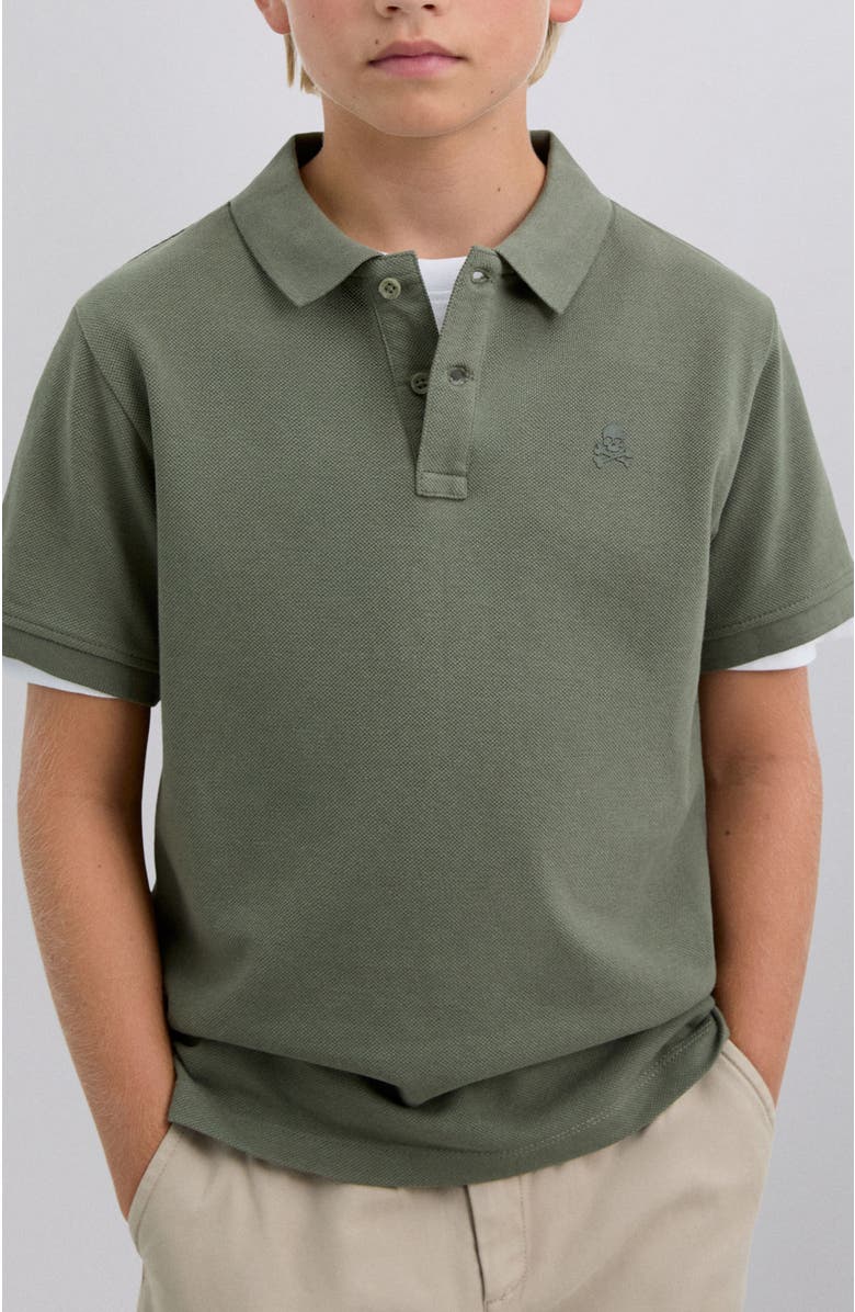 Scalpers Basicpolo Kids, Alternate, color, Khaki
