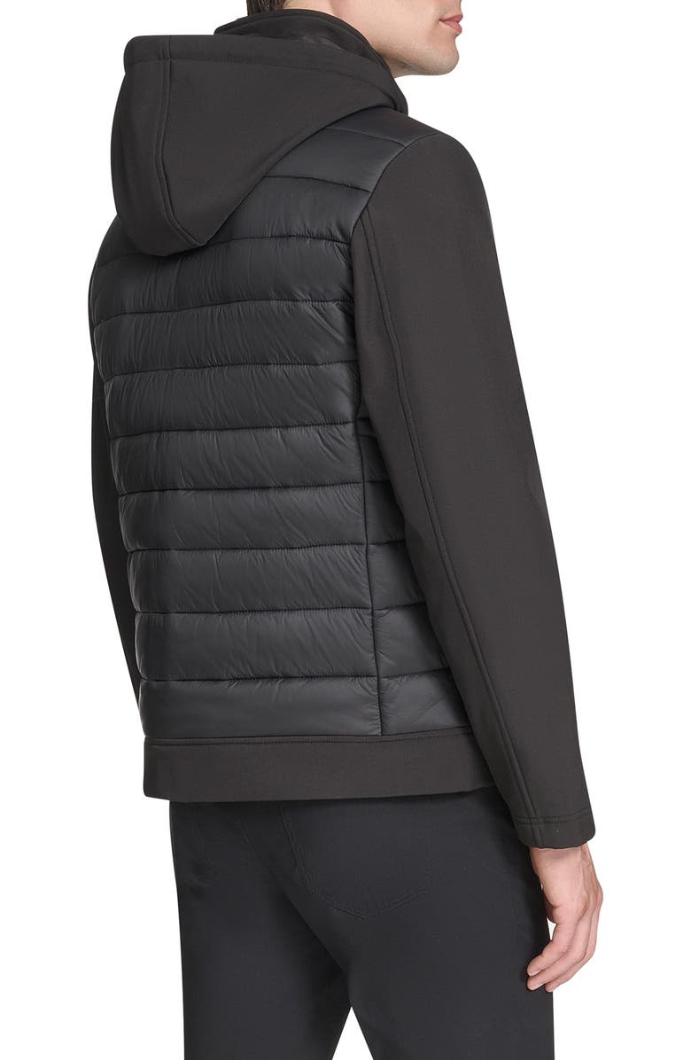 Kenneth Cole New York Quilted Zip-Up Jacket, Alternate, color, Black