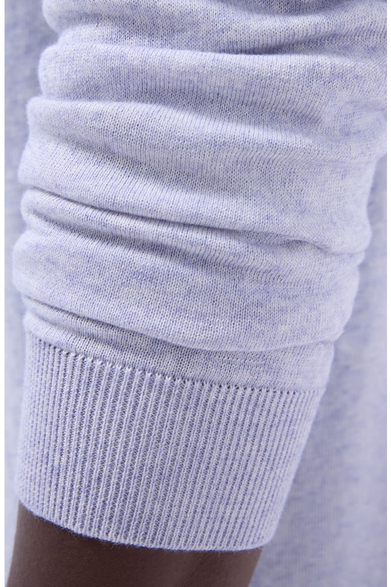 Quarter Zip Cotton & Cashmere Pullover, Alternate, color, LILAC