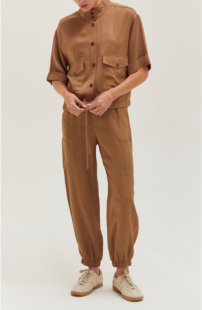 CRESCENT Lightweight Cargo Jogger Pants, Alternate, color, Brown