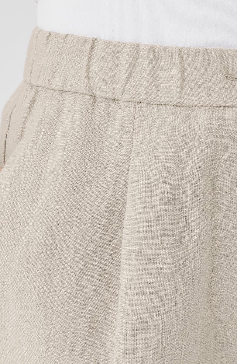 Eileen Fisher Organic Linen Shorts, Alternate, color, Unnat