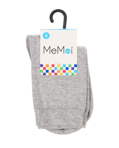 Memoi Kids' Basic Cotton Blend Crew Socks In Blue
