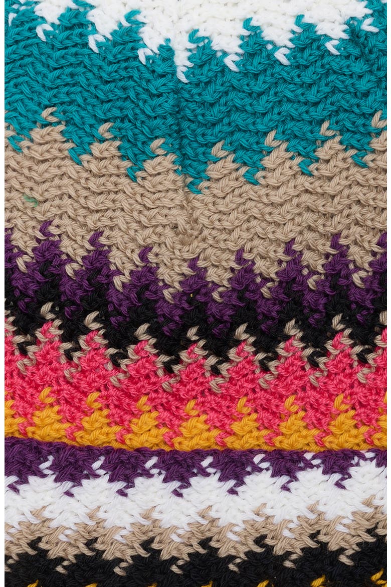 Zigzag Wool Beanie, Alternate, color, PINK MULTI