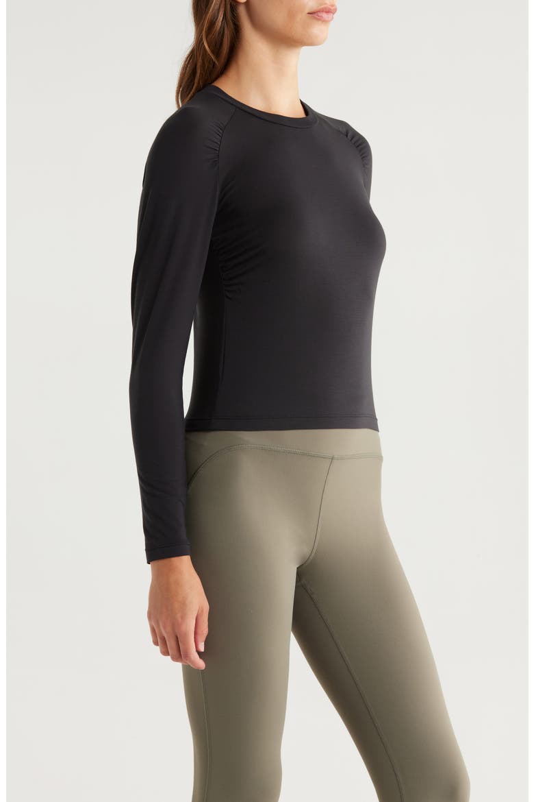 Elevate Long Sleeve Performance T-Shirt, Alternate, color, BLACK