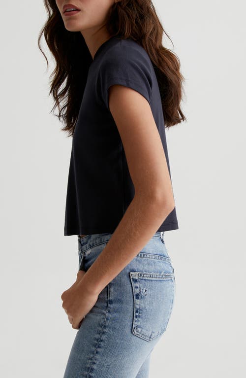Ag Sadie Crop T-shirt In Blue