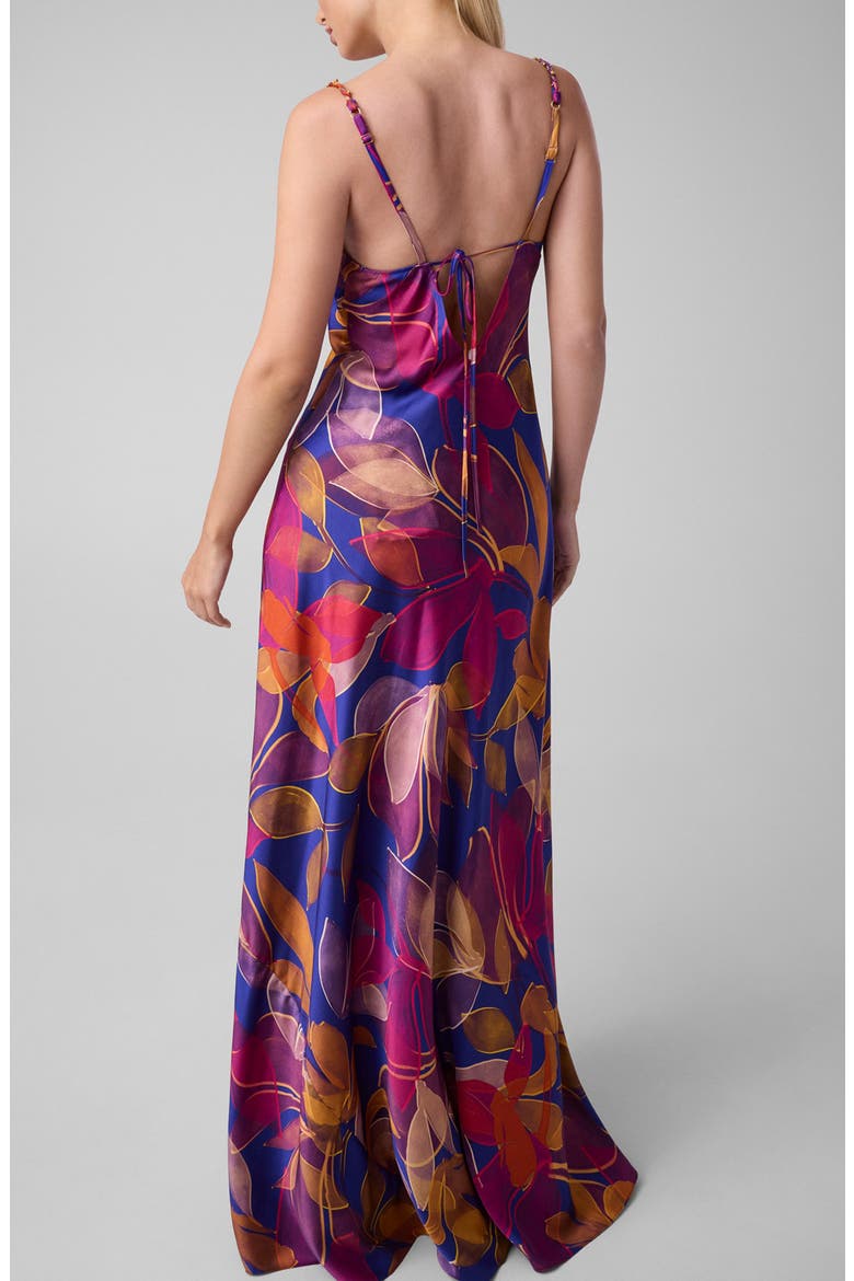 Autumn Printed Maxi Dress, Alternate, color, BLUE PRINT MULTI WILDFLOWER