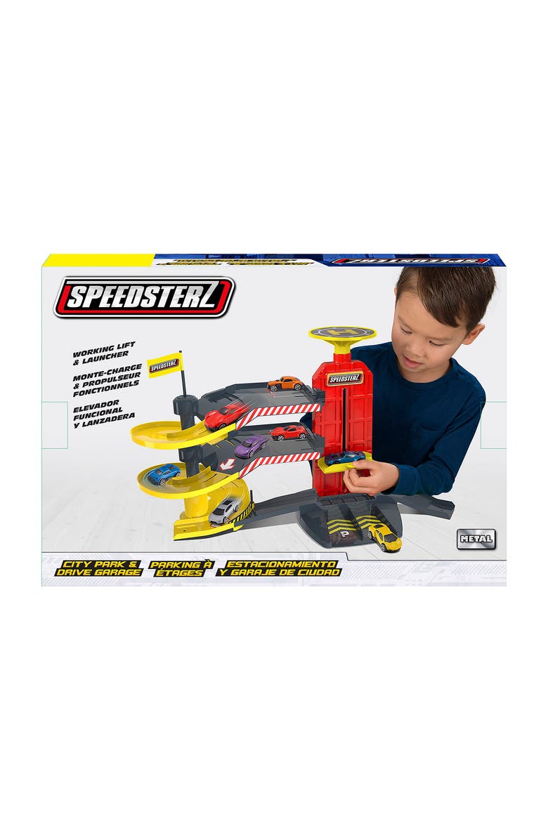 City Park & Drive with 5 Cars, Alternate, color, Multicolored