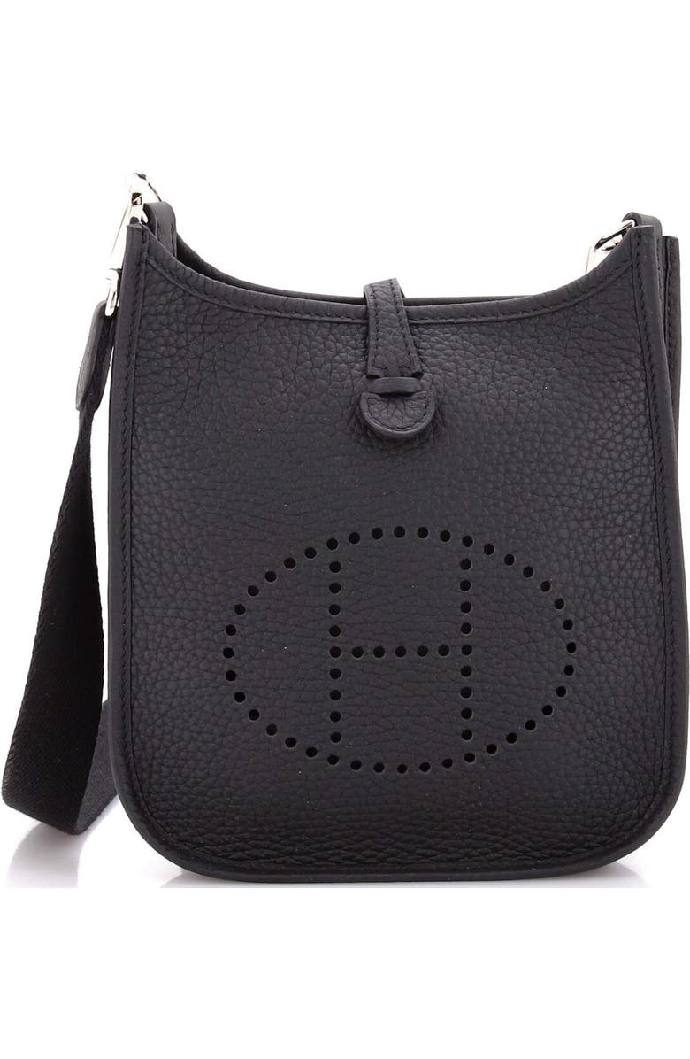 Pre-Owned Hermes Evelyne Bag Gen III Clemence TPM, Main, color, Noir