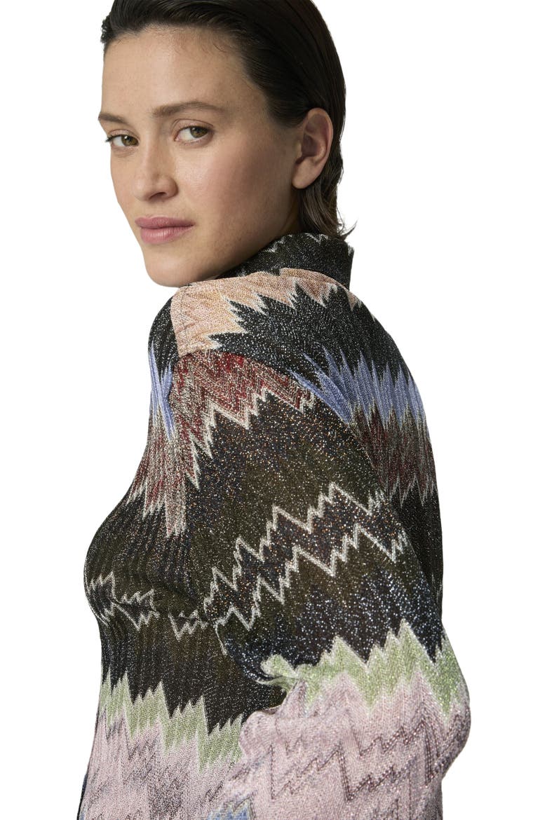 Shirt In Viscose Lamé With Snake Motif, Alternate, color, Multicoloured