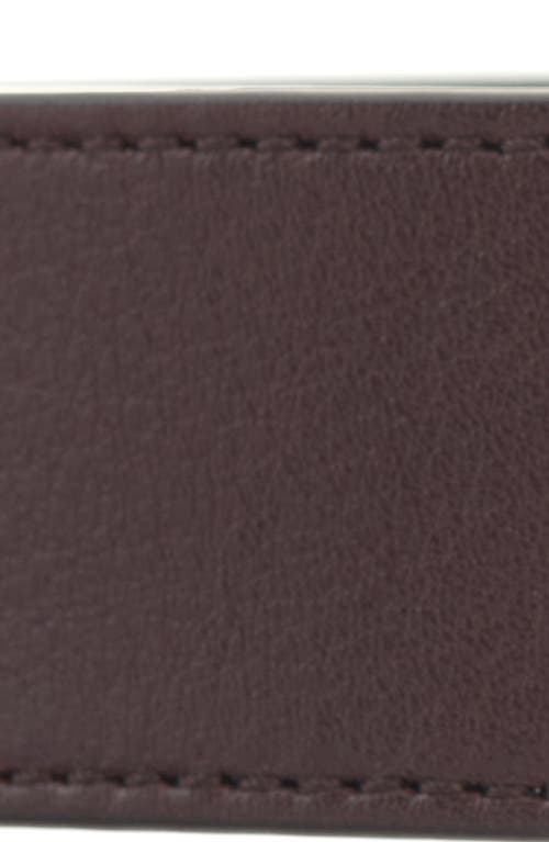 Valentino Garavani Vlogo Buckle Signature Leather Belt In Rel Oak Brown