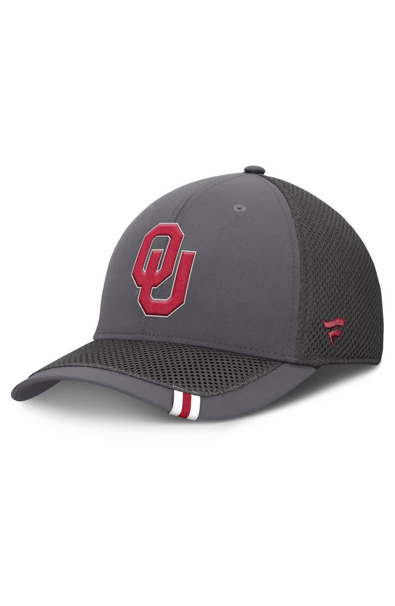 FANATICS Men's Fanatics Gray Oklahoma Sooners Clincher Flex Hat, Alternate, color, Gray