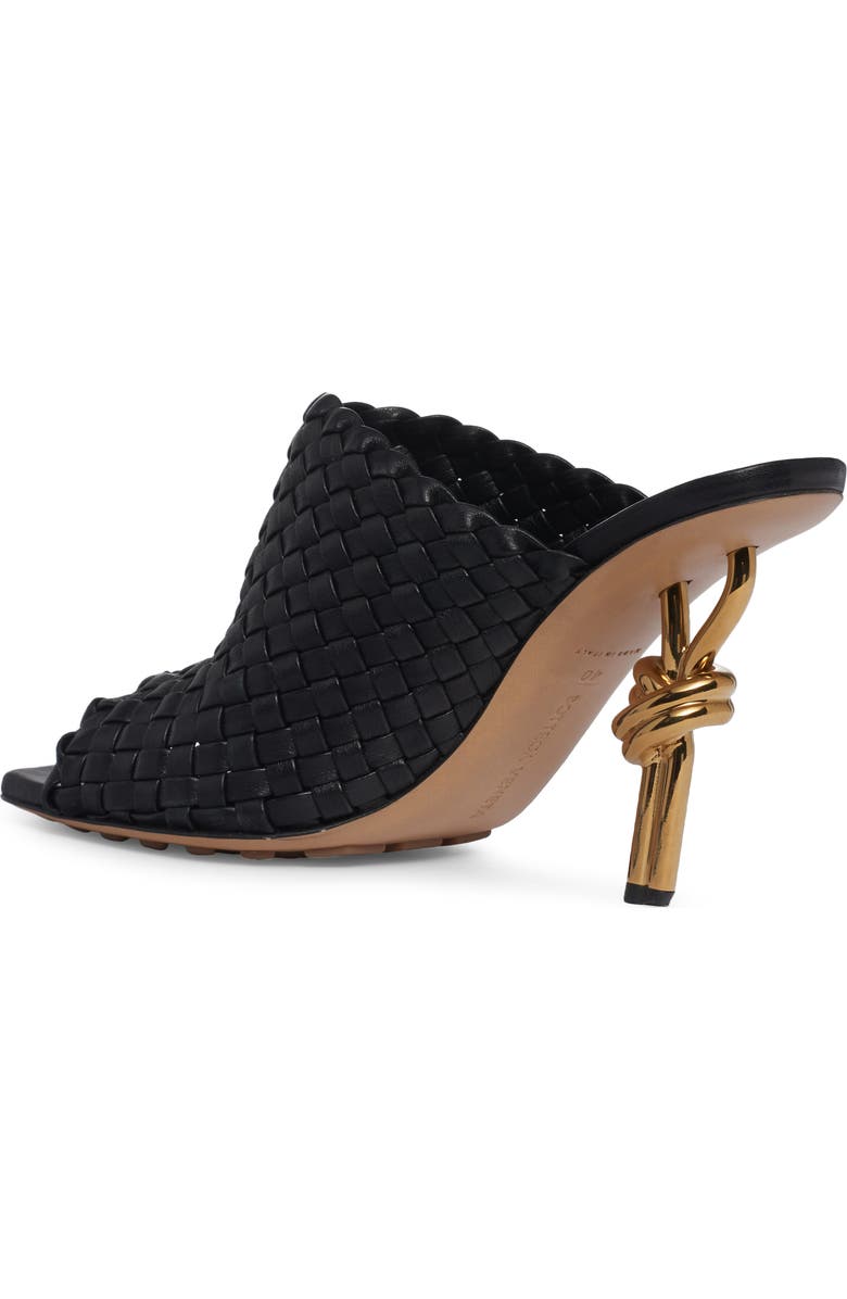 Bottega Veneta Knot Heel Intrecciato Slide Sandal, Alternate, color,