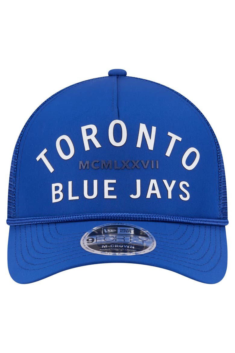 Men's New Era  Royal Toronto Blue Jays Minimalist 9FORTY A-Frame Adjustable Hat, Alternate, color, Royal