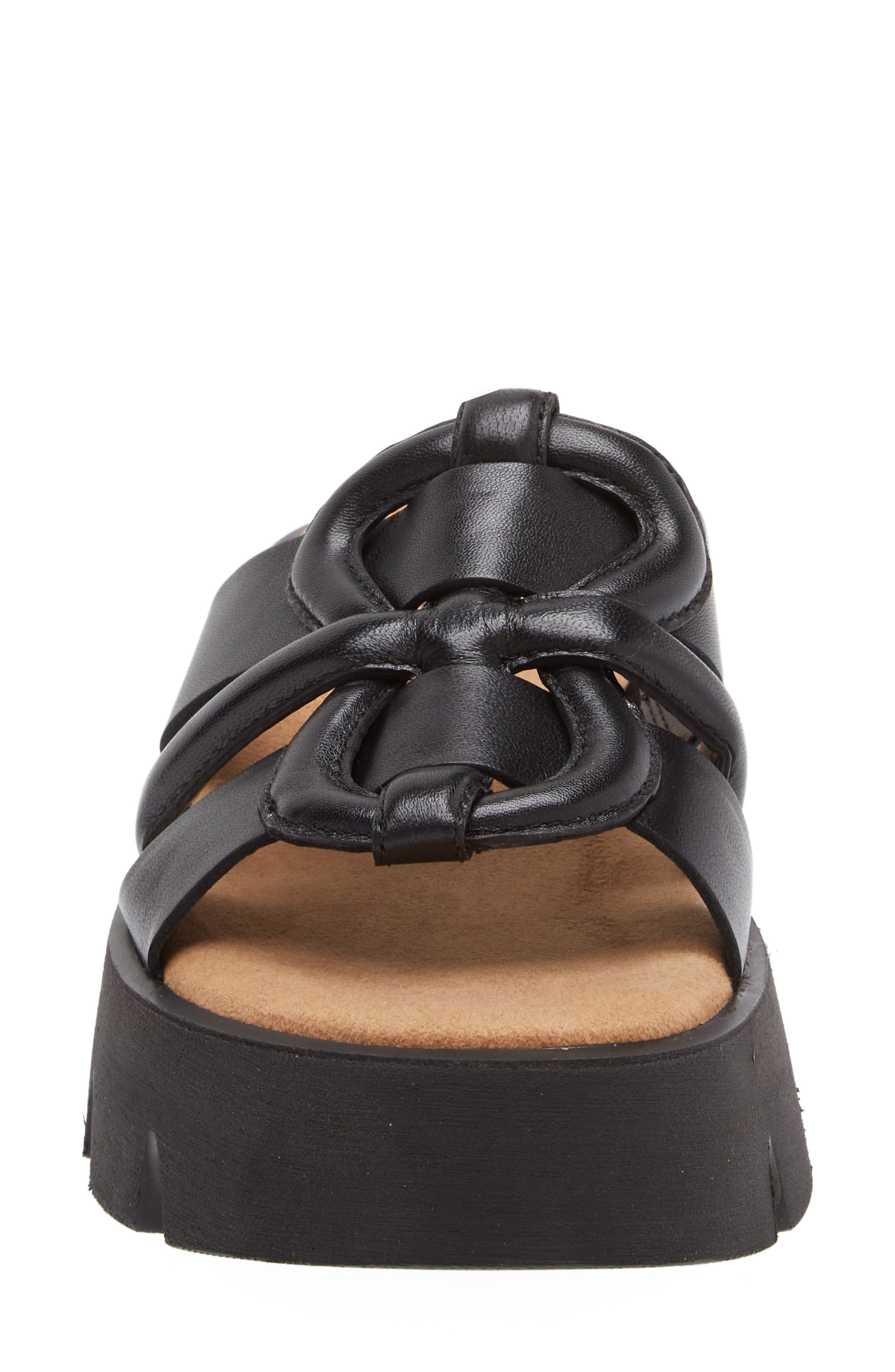 Gabor Platform Slide Sandal, Alternate, color, Black