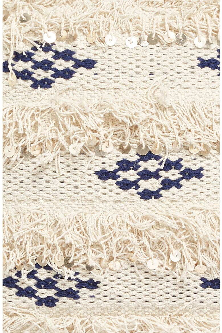 'Morocco' Pillow, Alternate, color, IVORY/ NAVY CROWN
