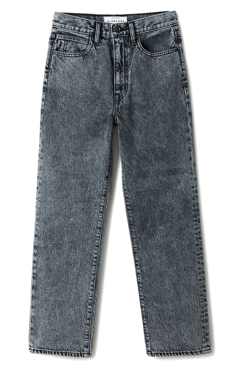 SLVRLAKE London High Waist Crop Straight Leg Jeans, Alternate, color,