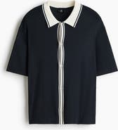 H&M Regular Fit Rib-knit Shirt