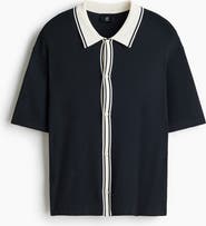 H&M Regular Fit Rib-knit Shirt