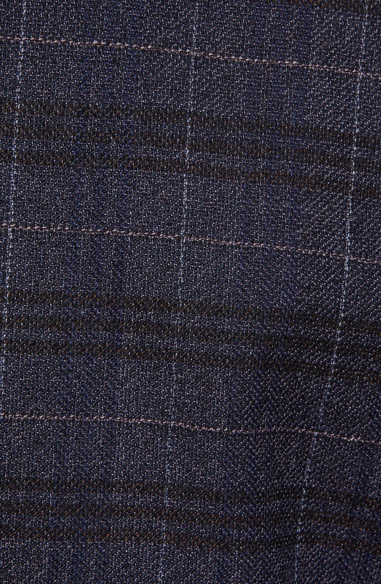 BOSS Hutsons Trim Fit Plaid Wool Sport Coat, Alternate, color,