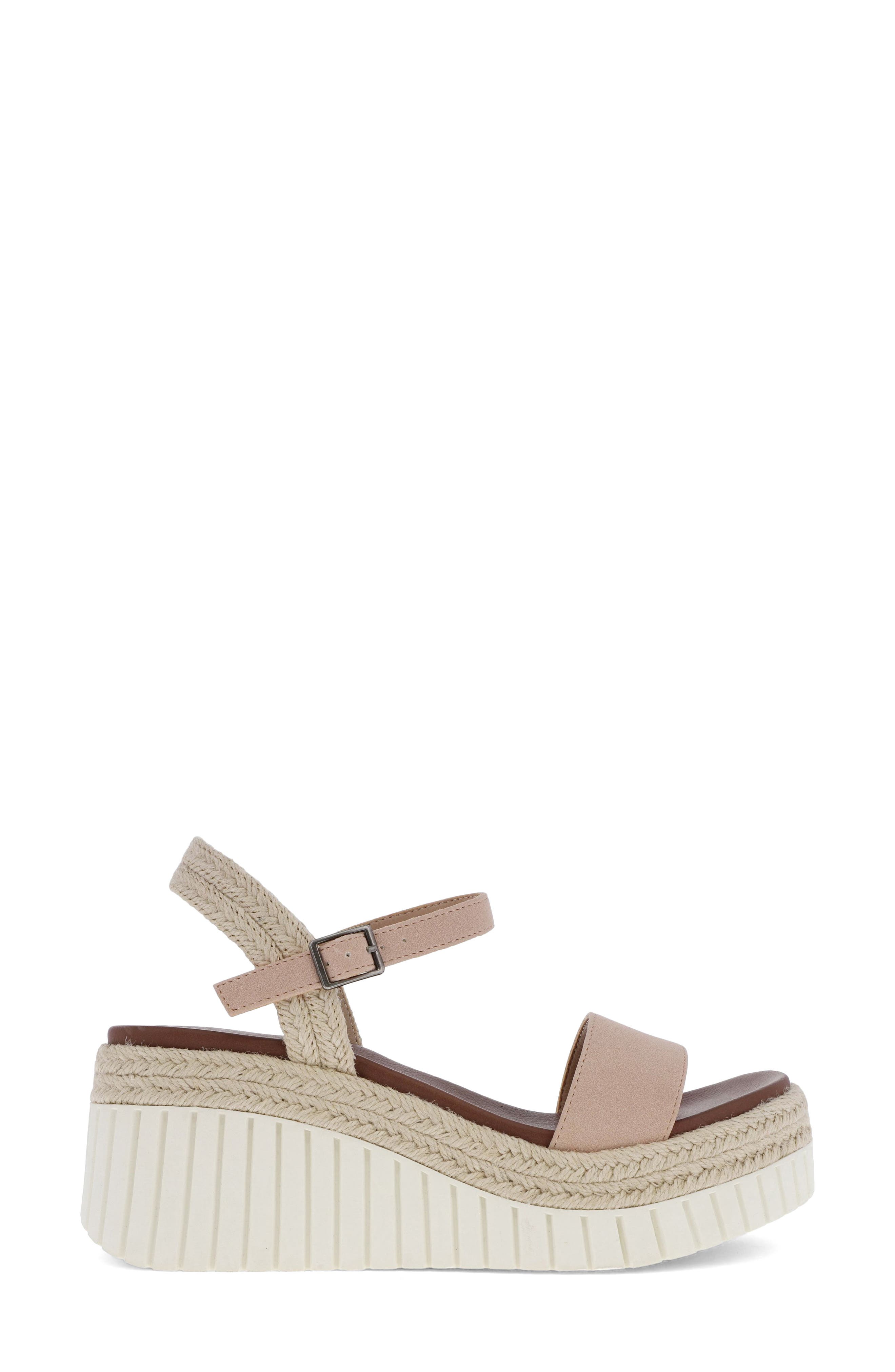 Yanis Ankle Strap Platform Wedge Sandal, Alternate, color, BLUSH