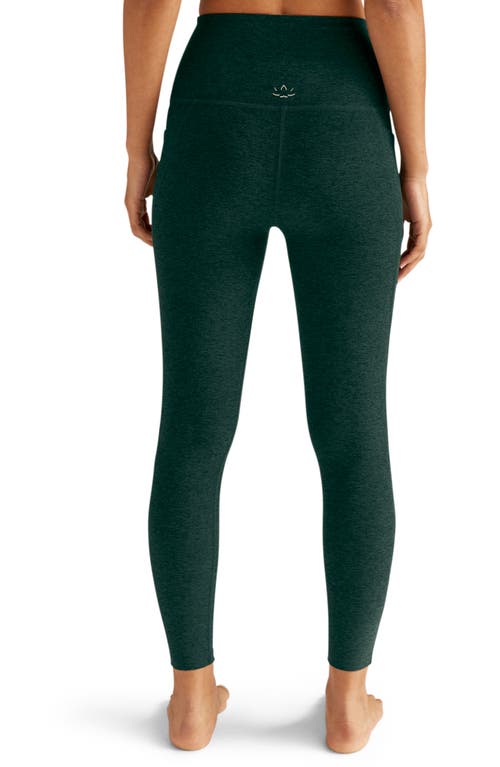 Beyond Yoga Everyday Space Dye High Waist Pocket Leggings In Green
