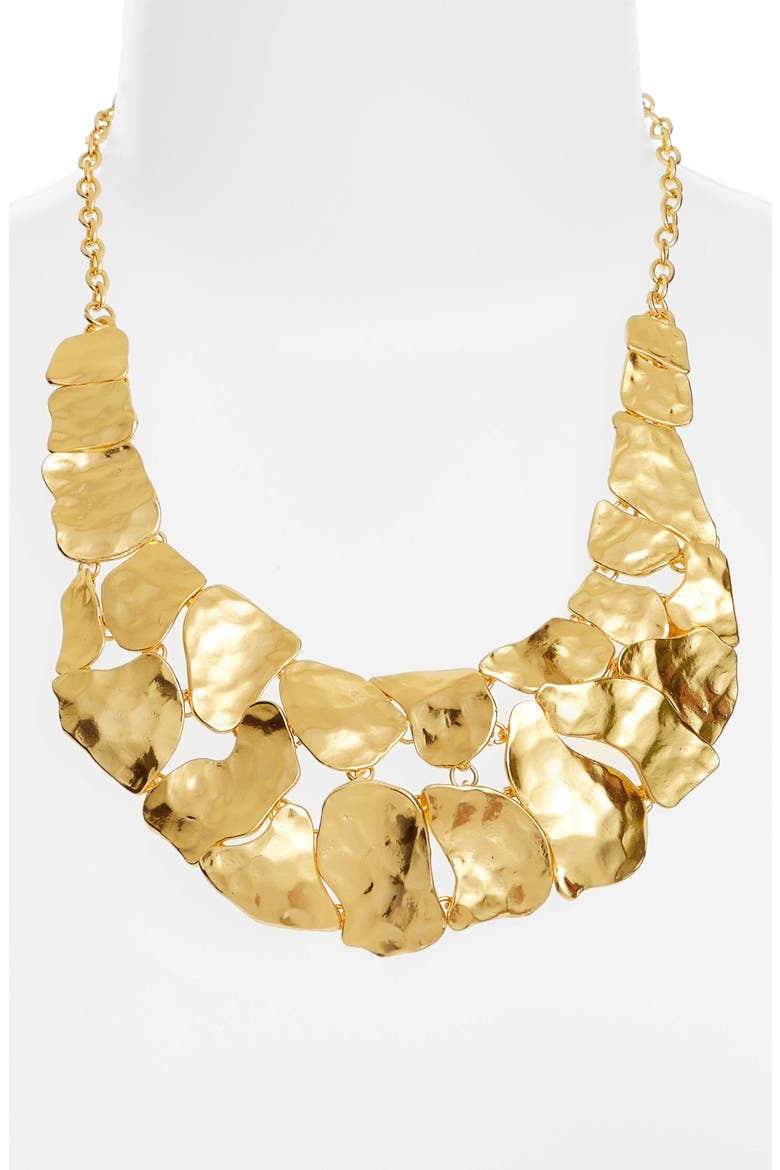 Alice Statement Necklace, Alternate, color, GOLD