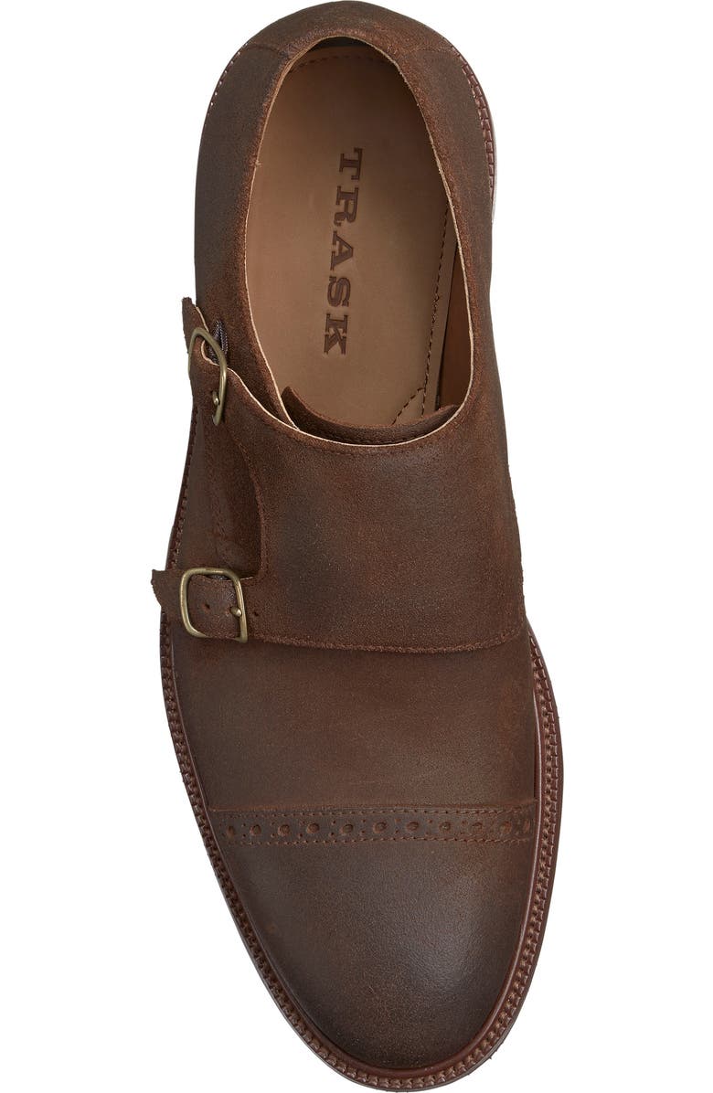 Trask Langston Double Monk Strap Shoe, Alternate, color,