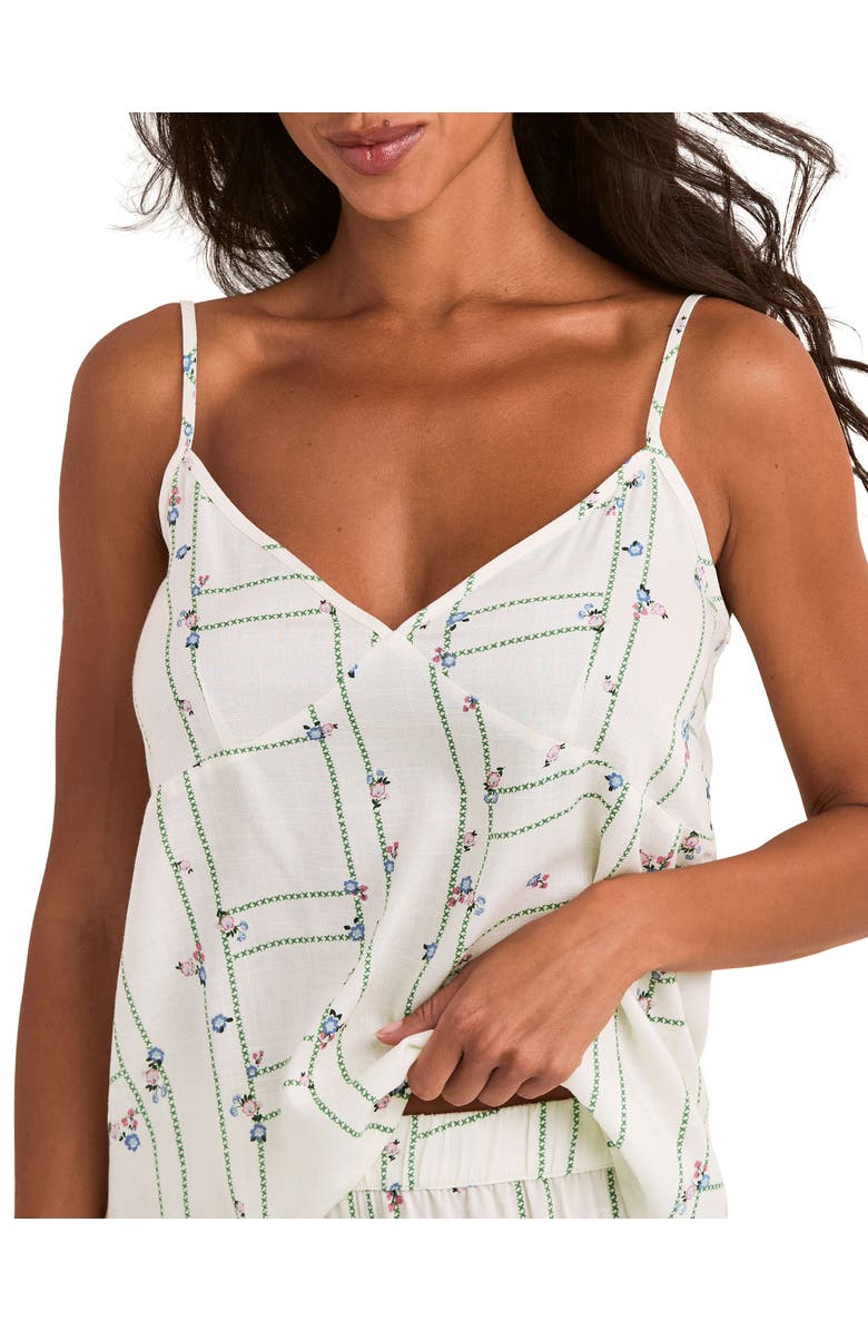 Adore Me Nessa Pajama Cami & Pant Set, Alternate, color, Floral Beige