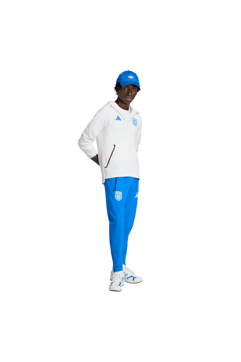 Men's adidas  White San Diego FC Tiro Travel Full-Zip Hooded Windbreaker, Alternate, color, White