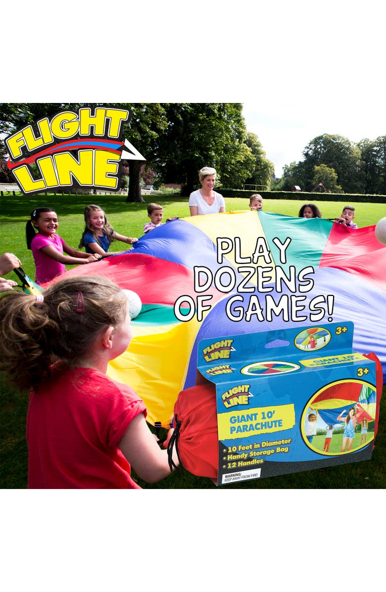 Flight Line Giant 10' Parachute, Kids 3+, Alternate, color, 