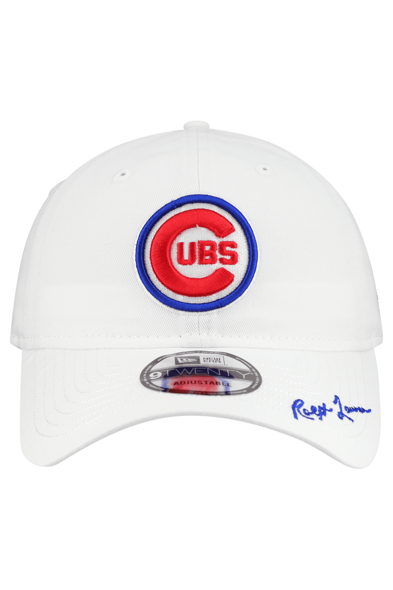 Men's New Era Ralph Lauren x MLB  White Chicago Cubs 9TWENTY Adjustable Hat, Alternate, color, White