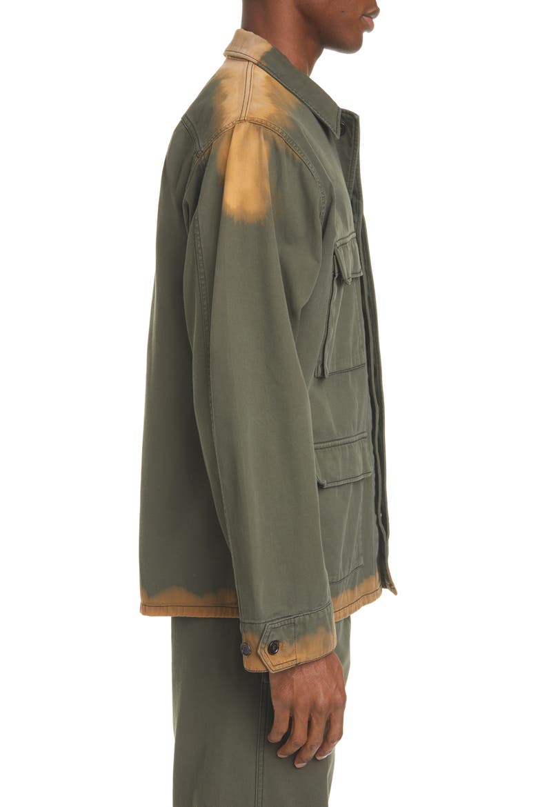 Bleached Bull Denim Jacket, Alternate, color, ARMY