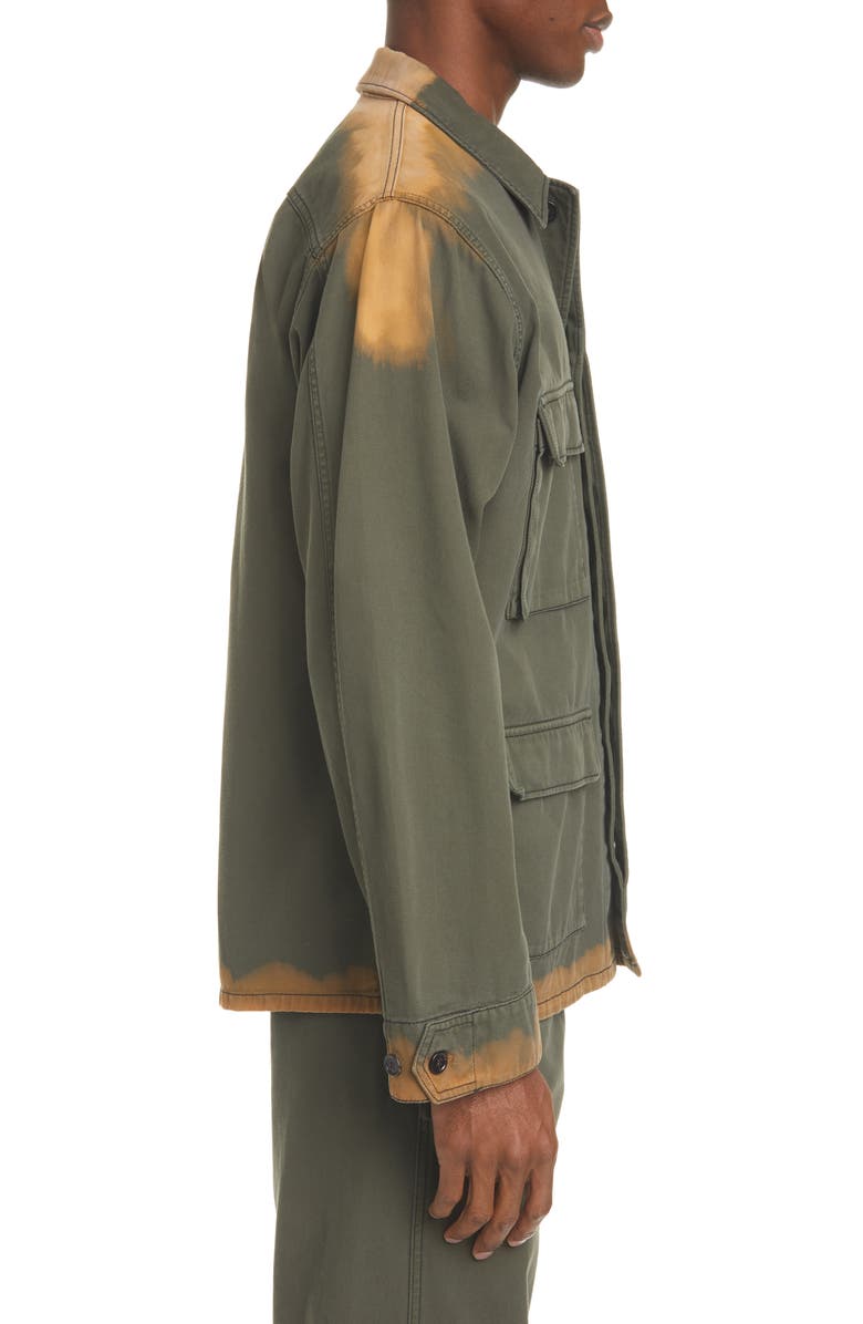 Marni Bleached Bull Denim Jacket, Alternate, color,