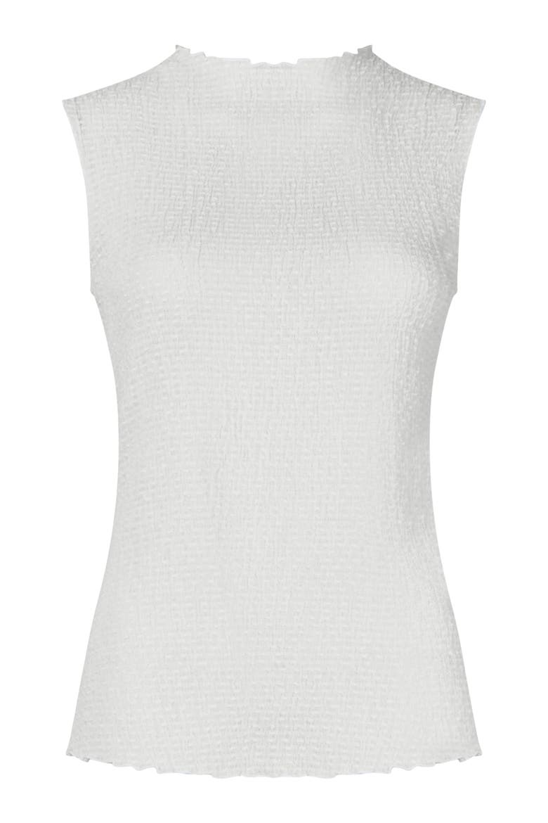 Mock Neck Tank, Alternate, color, WHITE