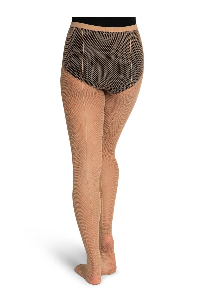 Classic Fishnet Tight with Seams, Main, color, medium brown