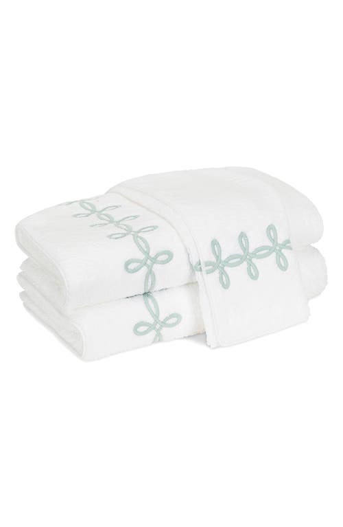 Matouk Gordian Knot Wash Cloth In Jade