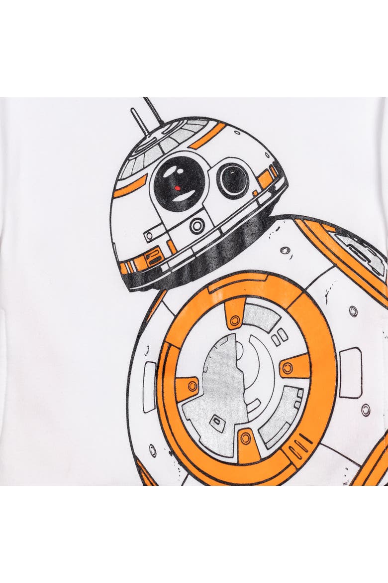 Fleece Pullover Hoodie, Alternate, color, White Orange BB8
