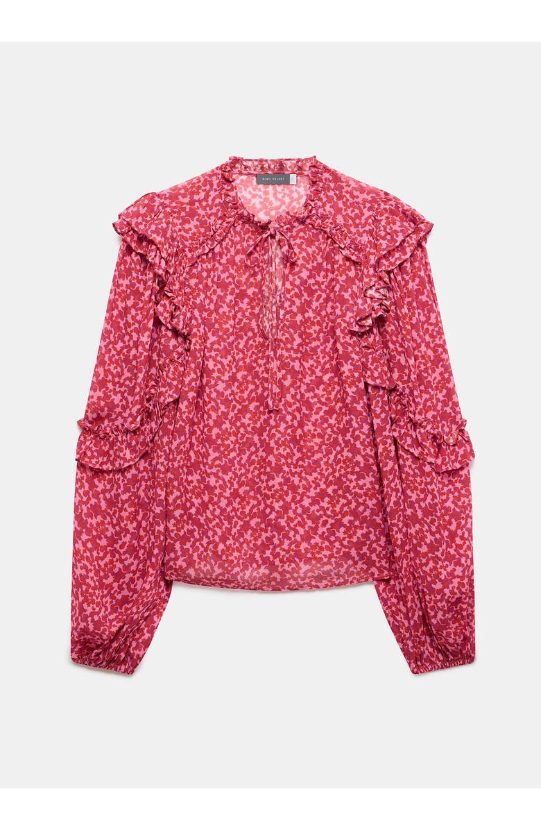 MINT VELVET Floral Pattern Blouse, Alternate, color, Pink