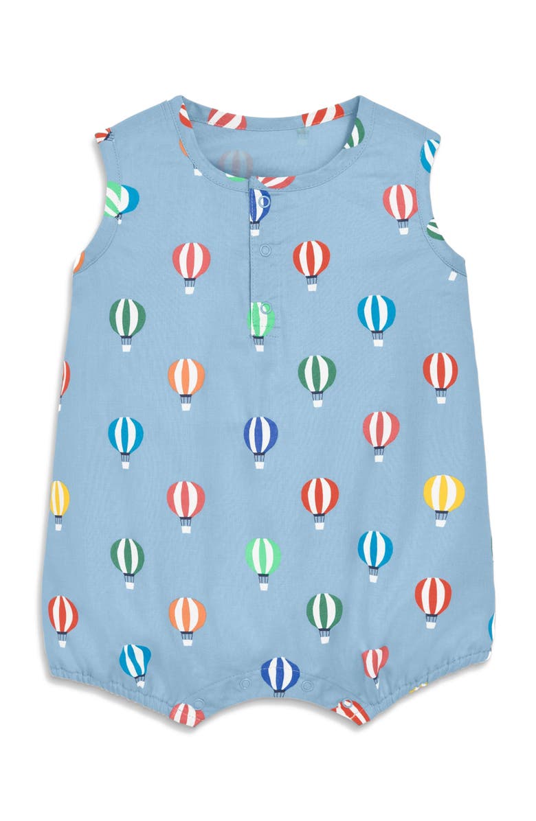 Primary Baby Henley Bubble Shortie, Main, color, Stream