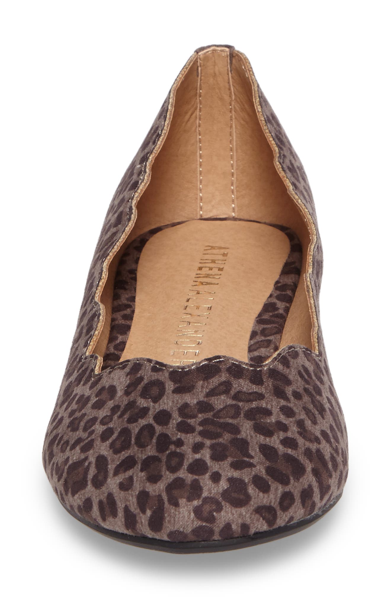 Tallye Ballet Flat, Alternate, color, BLACK LEOPARD FABRIC