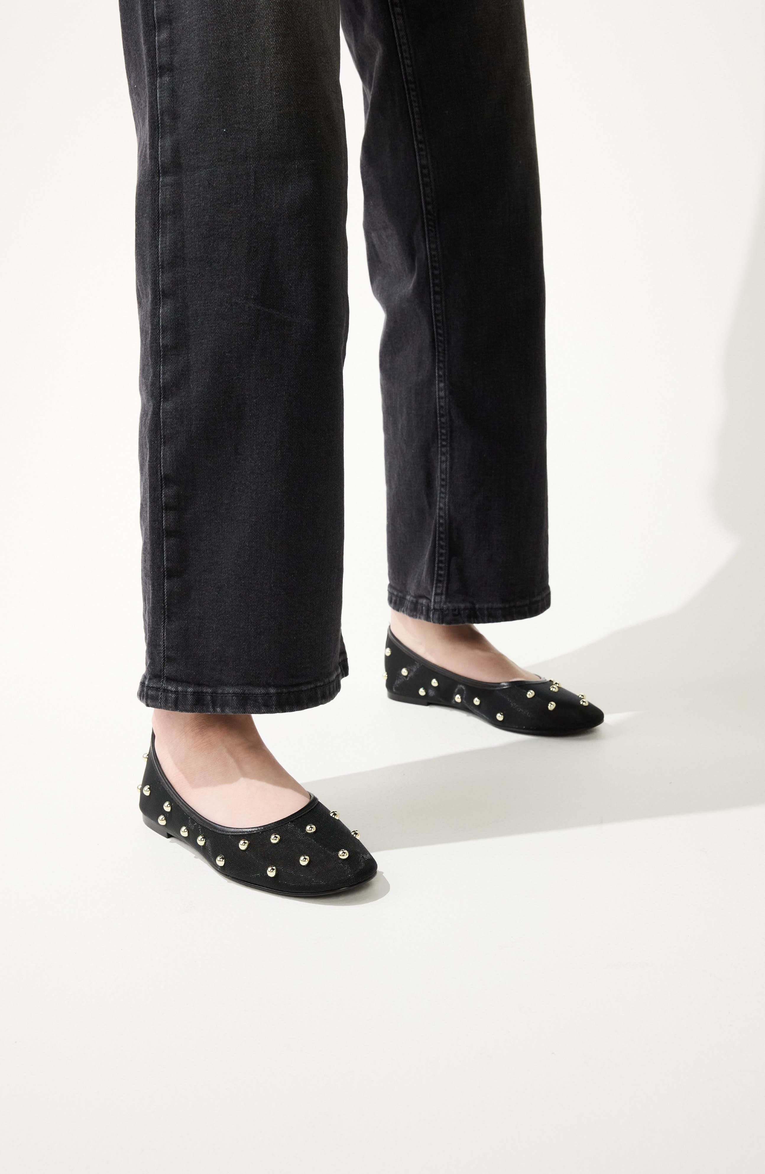Yosi Samra Sadie Flat, Alternate, color, Black