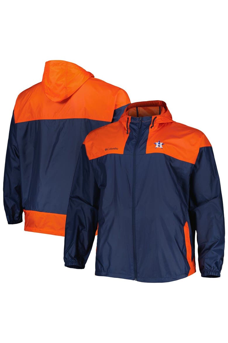 Men's Columbia Navy Houston Astros Flash Forward Challenger Omni-Shade Full-Zip Windbreaker, Alternate, color, Navy