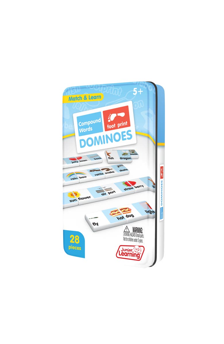 Junior Learning Compound Words Dominoes Language Arts, Alternate, color, Multicolored