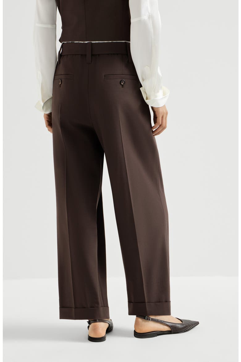 Sartorial Baggy trousers, Alternate, color, Cocoa