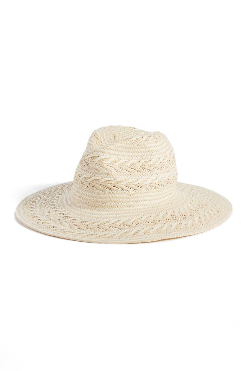 Rachel Parcell Straw Panama Hat, Main, color, 