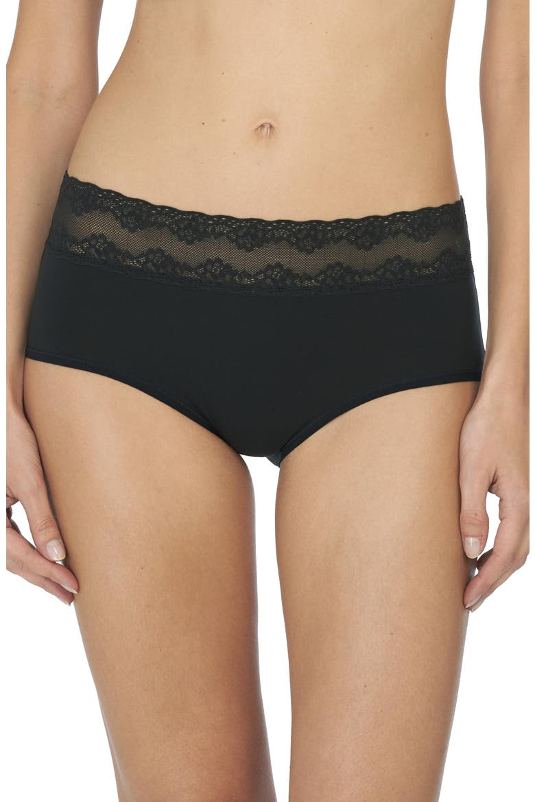 Bliss Perfection One Size Boyshort 2-Pack, Alternate, color, Black