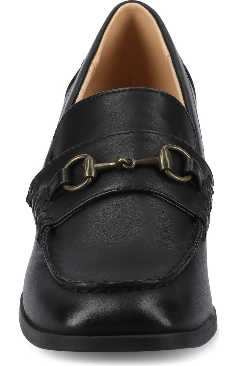 Journee Collection Aisha Moc Toe Loafer Pump, Alternate, color, Black