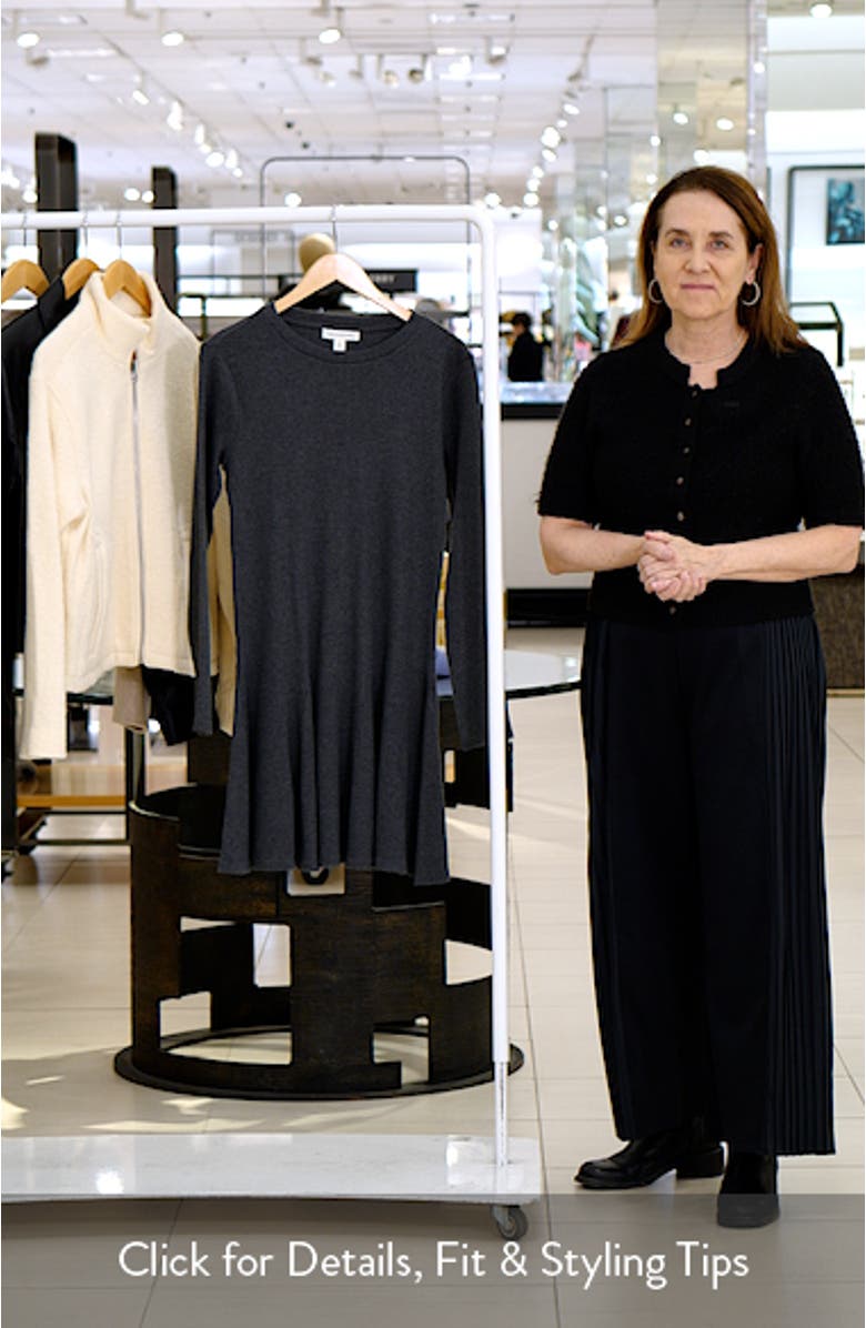 Long Sleeve Fit & Flare Minidress, sales video thumbnail